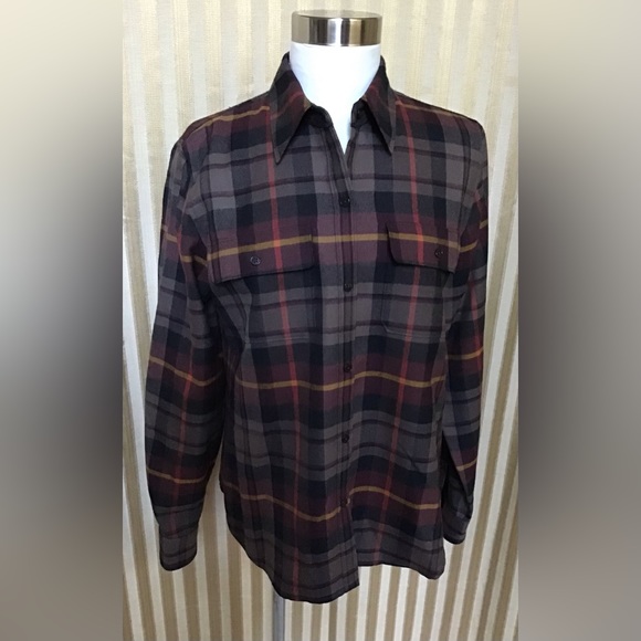 Ralph Lauren Women’s Wool Plaid Shirt - Picture 3 of 4